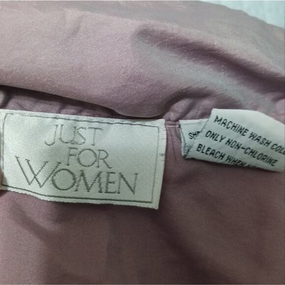 Vintage windbreaker mauve floral 2X Golden Girls grandmacore **No zipper pull** - Picture 9 of 11